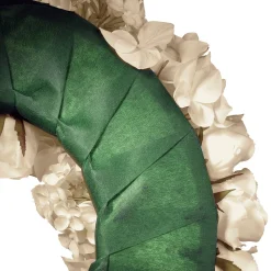 Outlet National Tree Company Artificial Floral Wreath, White, Decorated With Roses And Hydrangea Blooms, Valentine'S Day Collection, 18 Inches