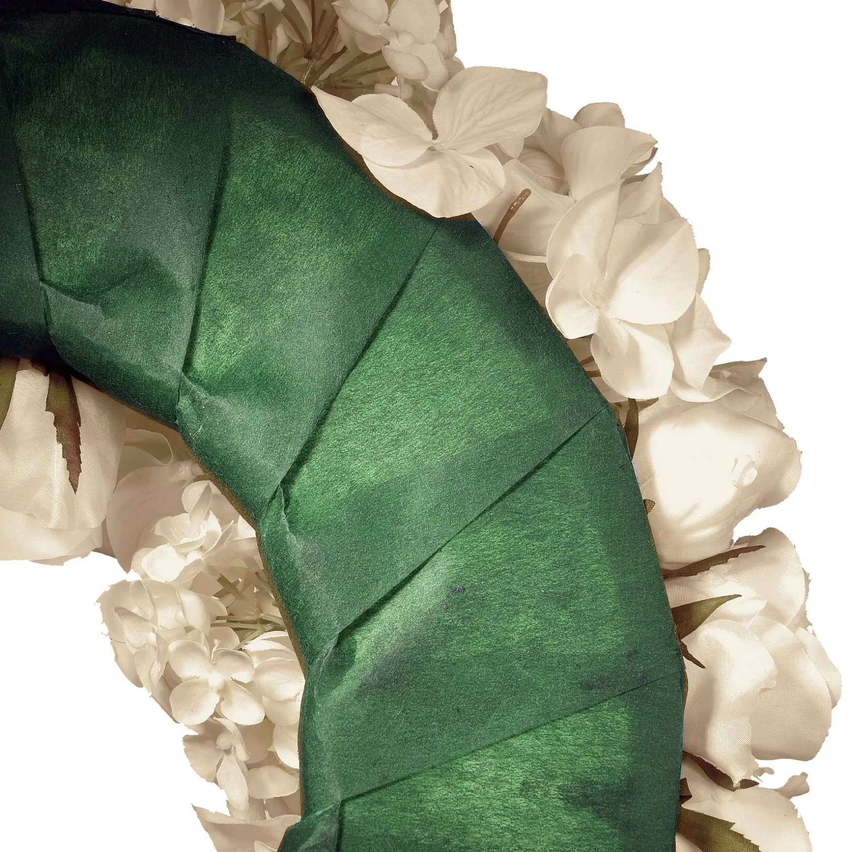 Outlet National Tree Company Artificial Floral Wreath, White, Decorated With Roses And Hydrangea Blooms, Valentine'S Day Collection, 18 Inches