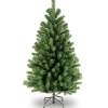 Artificial Full Christmas Tree, Green, North Valley Spruce, Includes Stand, 4 Feet^National Tree Company Outlet