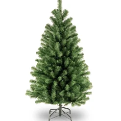Artificial Full Christmas Tree, Green, North Valley Spruce, Includes Stand, 4 Feet^National Tree Company Outlet