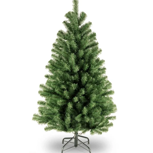 Artificial Full Christmas Tree, Green, North Valley Spruce, Includes Stand, 4 Feet^National Tree Company Outlet