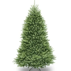 Discount National Tree Company Artificial Full Christmas Tree, Green, Dunhill Fir, Includes Stand, 6 Feet