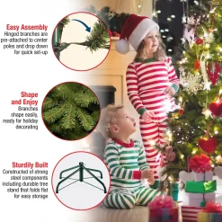 Flash Sale National Tree Company Artificial Full Christmas Tree, Green, Dunhill Fir, Includes Stand, 14 Feet