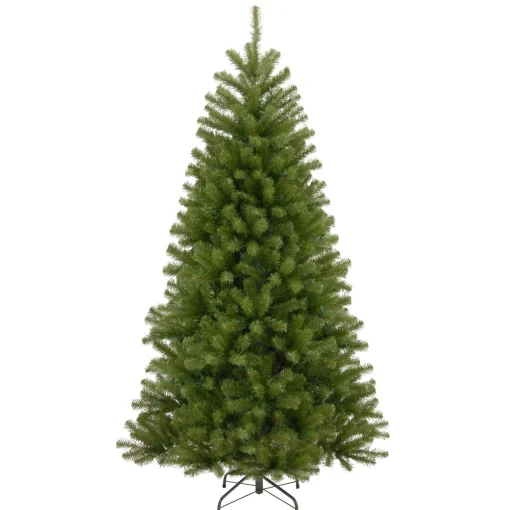 Clearance National Tree Company Artificial Full Christmas Tree, Green, North Valley Spruce, Includes Stand, 7.5 Feet