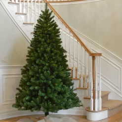 Clearance National Tree Company Artificial Full Christmas Tree, Green, North Valley Spruce, Includes Stand, 7.5 Feet