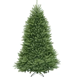 Artificial Full Christmas Tree, Green, Dunhill Fir, Includes Stand, 7 Feet^National Tree Company Best