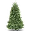 Store National Tree Company Artificial Full Christmas Tree, Green, Dunhill Fir, Includes Stand, 6.5 Feet