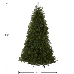 Store National Tree Company Artificial Full Christmas Tree, Green, Dunhill Fir, Includes Stand, 6.5 Feet