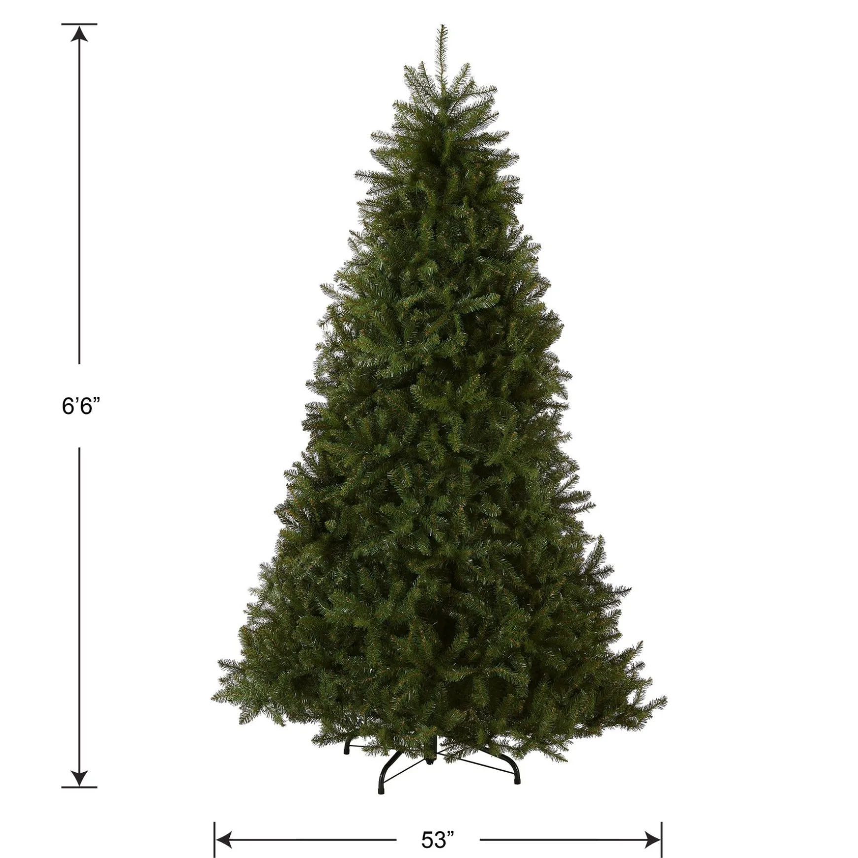 Store National Tree Company Artificial Full Christmas Tree, Green, Dunhill Fir, Includes Stand, 6.5 Feet