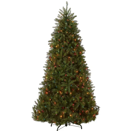 Discount National Tree Company Artificial Full Christmas Tree, Green, Dunhill Fir, Includes Stand, 7.5 Feet