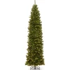 Flash Sale National Tree Company Artificial Giant Slim Christmas Tree, Green, North Valley Spruce, White Lights, Includes Stand, 10 Feet