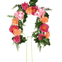 Shop National Tree Company Artificial Mailbox Decoration, Decorated With Multicolor Peony Blooms, Ivy, Leaves, Spring Collection, 36 Inches