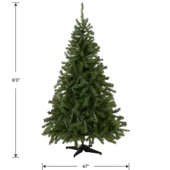 Discount National Tree Company Artificial Medium Christmas Tree, Green, Kincaid Spruce, Includes Stand, 6 Feet