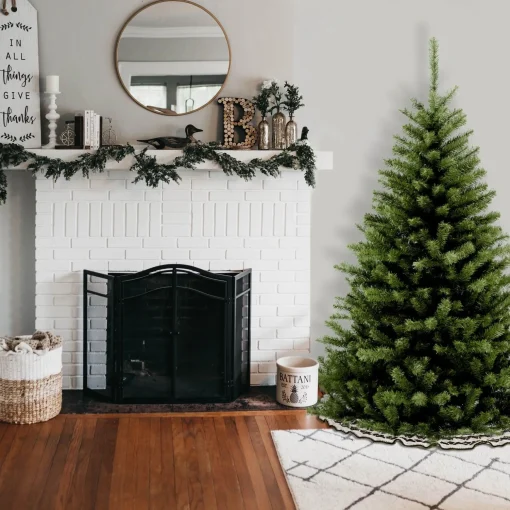 Best National Tree Company Artificial Medium Christmas Tree, Green, Kincaid Spruce, Includes Stand, 6 Feet