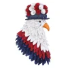 Cheap National Tree Company Artificial Patriotic Hanging Eagle Decoration Foam Base Decorated With Red White And Blue Wood Cuts And Flower Blooms 4Th Of July Collection 14 Inches