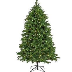Outlet National Tree Company Artificial Rockport Christmas Tree, Pre-Lit With Powerconnect Warm White Led Lights, Plug In, 7.5 Ft