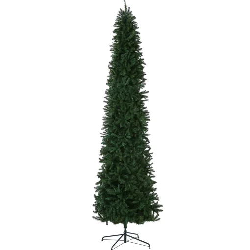 Cheap National Tree Company Artificial Slim Christmas Tree, Green, Kingswood Fir, Includes Stand, 12 Feet