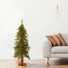 Artificial Slim Christmas Tree, Hickory Cedar, Green, Includes Stand, 3 Feet^National Tree Company Clearance