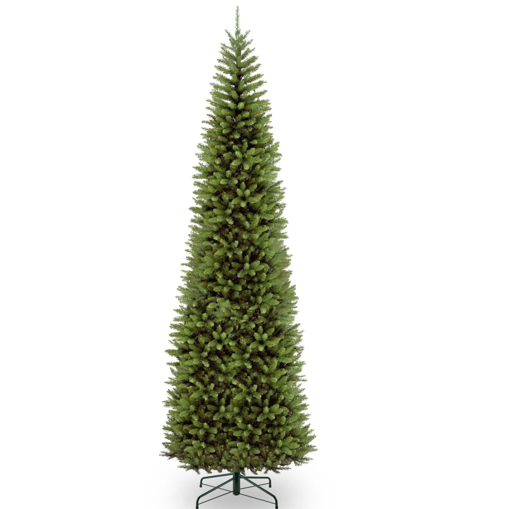 New National Tree Company Artificial Slim Christmas Tree, Green, Kingswood Fir, Includes Stand, 14 Feet