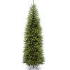 Shop National Tree Company Artificial Slim Christmas Tree, Green, Kingswood Fir, Includes Stand, 7 Feet