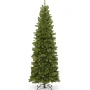 Clearance National Tree Company Artificial Slim Christmas Tree, Green, North Valley Spruce, Includes Stand, 7 Feet