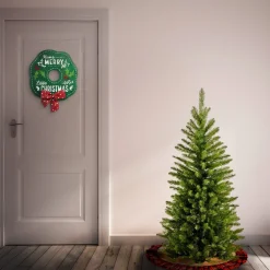 Flash Sale National Tree Company Artificial Slim Christmas Tree, Green, Kingswood Fir, Includes Stand, 4 Feet