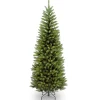 Clearance National Tree Company Artificial Slim Christmas Tree, Green, Kingswood Fir, Includes Stand, 6.5 Feet