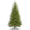 Online National Tree Company Artificial Slim Christmas Tree, Green, Dunhill Fir, Includes Stand, 6.5 Feet