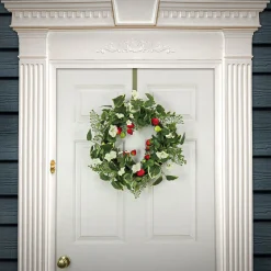 Cheap National Tree Company Artificial Spring Wreath, Woven Branch Base, Decorated With Strawberries, Petunia Blooms, Leafy Greens, Spring Collection, 22 Inches