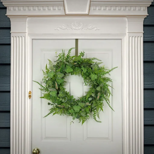 Flash Sale National Tree Company Artificial Spring Wreath, Woven Branch Base, Decorated With Mixed Leafs, Greenery, Spring Collection, 26 Inches