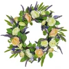 Shop National Tree Company Artificial Spring Wreath, Woven Branch Base, Decorated With Ranunculus And Astilbes Flower Blooms, Leafy Greens, Spring Collection, 24 Inches