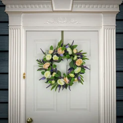 Shop National Tree Company Artificial Spring Wreath, Woven Branch Base, Decorated With Ranunculus And Astilbes Flower Blooms, Leafy Greens, Spring Collection, 24 Inches