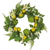 Hot National Tree Company Artificial Spring Wreath, Woven Branch Base, Decorated With Lemons, Artichokes, Daisy Blooms, Leafy Greens, Spring Collection, 22 Inches