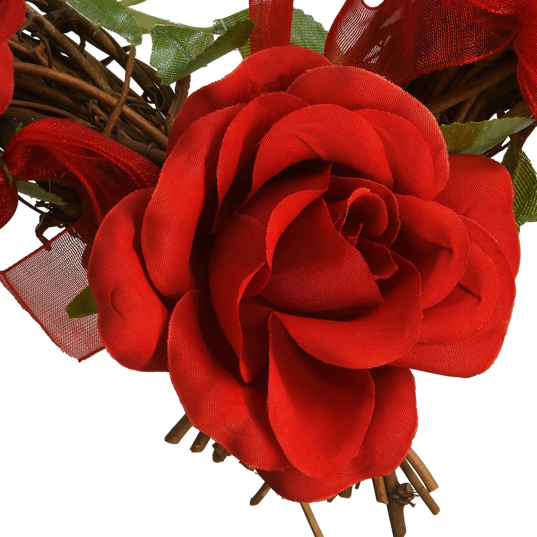 Cheap National Tree Company Artificial Valentine'S Floral Heart Wreath, Red, Decorated With Roses, Flower Blooms, Berry Clusters, Valentine'S Day Collection, 16 Inches