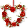 Cheap National Tree Company Artificial Valentine'S Floral Heart Wreath, Red, Decorated With Roses, Vines, Berry Clusters, Valentine'S Day Collection, 20 Inches