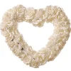Clearance National Tree Company Artificial Valentine'S Floral Heart Wreath, White, Decorated With Roses, Valentine'S Day Collection, 20 Inches