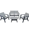 Fashion National Tree Company Berkley Collection 4-Piece All-Weather Conversation Set