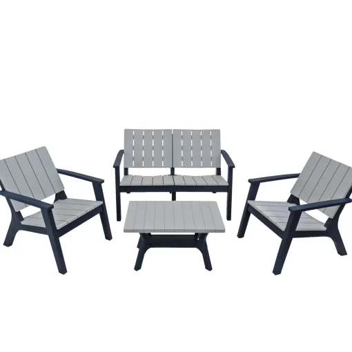 Fashion National Tree Company Berkley Collection 4-Piece All-Weather Conversation Set