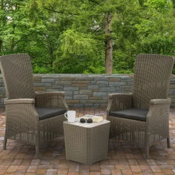 Store National Tree Company Bracknell Collection 3-Piece All-Weather Chat Set