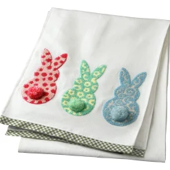 Flash Sale National Tree Company Bunnies Table Runner Decoration, White, Easter Collection, 6 Feet