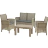 Cheap National Tree Company Cardiff Collection 4-Piece All-Weather Wicker Finish Conversation Set