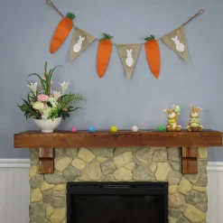 Discount National Tree Company Carrot And Bunny Decorative Pillow, Orange, Easter Collection, 55 Inches