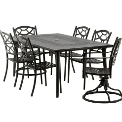 Best Sale National Tree Company Darby Collection 7-Piece Cast Aluminum All-Weather Dining Set