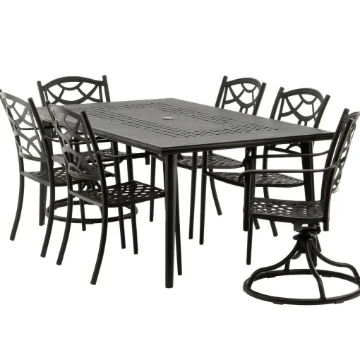 Best Sale National Tree Company Darby Collection 7-Piece Cast Aluminum All-Weather Dining Set