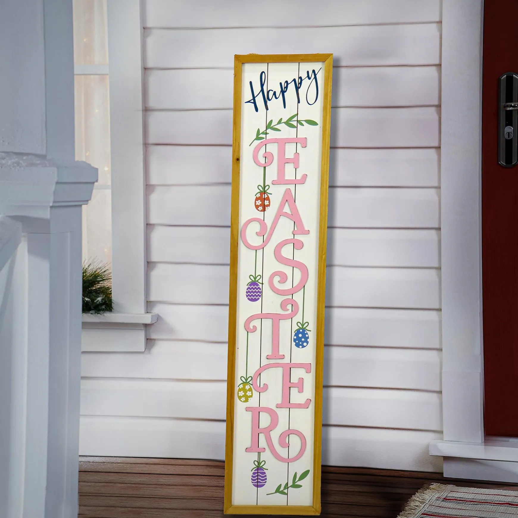Hot National Tree Company Decorated Easter Sign Porch Decoration, Easter Collection, 43 Inches
