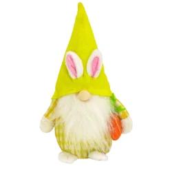 Online National Tree Company Easter Bunny Gnome Table Decoration, Yellow, Easter Collection, 11 Inches
