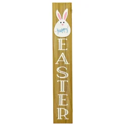 Hot National Tree Company Easter Bunny Sign Porch Decoration, Wood Construction, Easter Collection, 43 Inches