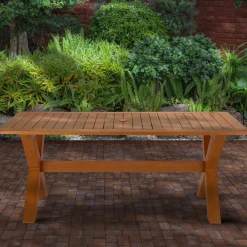 Best Sale National Tree Company Eucalyptus Grandis Wood Farmhouse Style Table