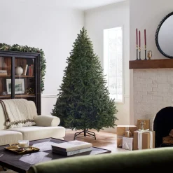 Cheap National Tree Company Feel Real' Artificial Christmas Tree, Norway Fir, Green, Includes Stand, 7.5 Feet
