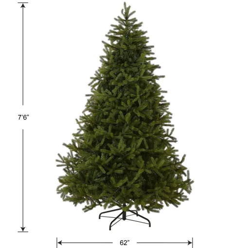 Cheap National Tree Company Feel Real' Artificial Christmas Tree, Norway Fir, Green, Includes Stand, 7.5 Feet